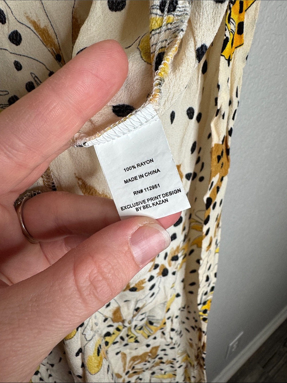 Anthropologie Bel Kazan Sadie Duster Kimono Tropical Print One Size - Picture 5 of 7